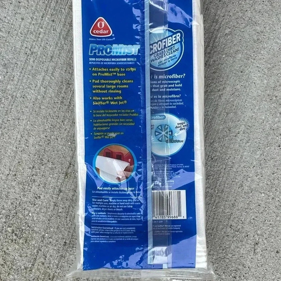 O Cedar Pro Mist Refill Pads NEW Mop Microfiber 10 pack - Picture 3 of 3